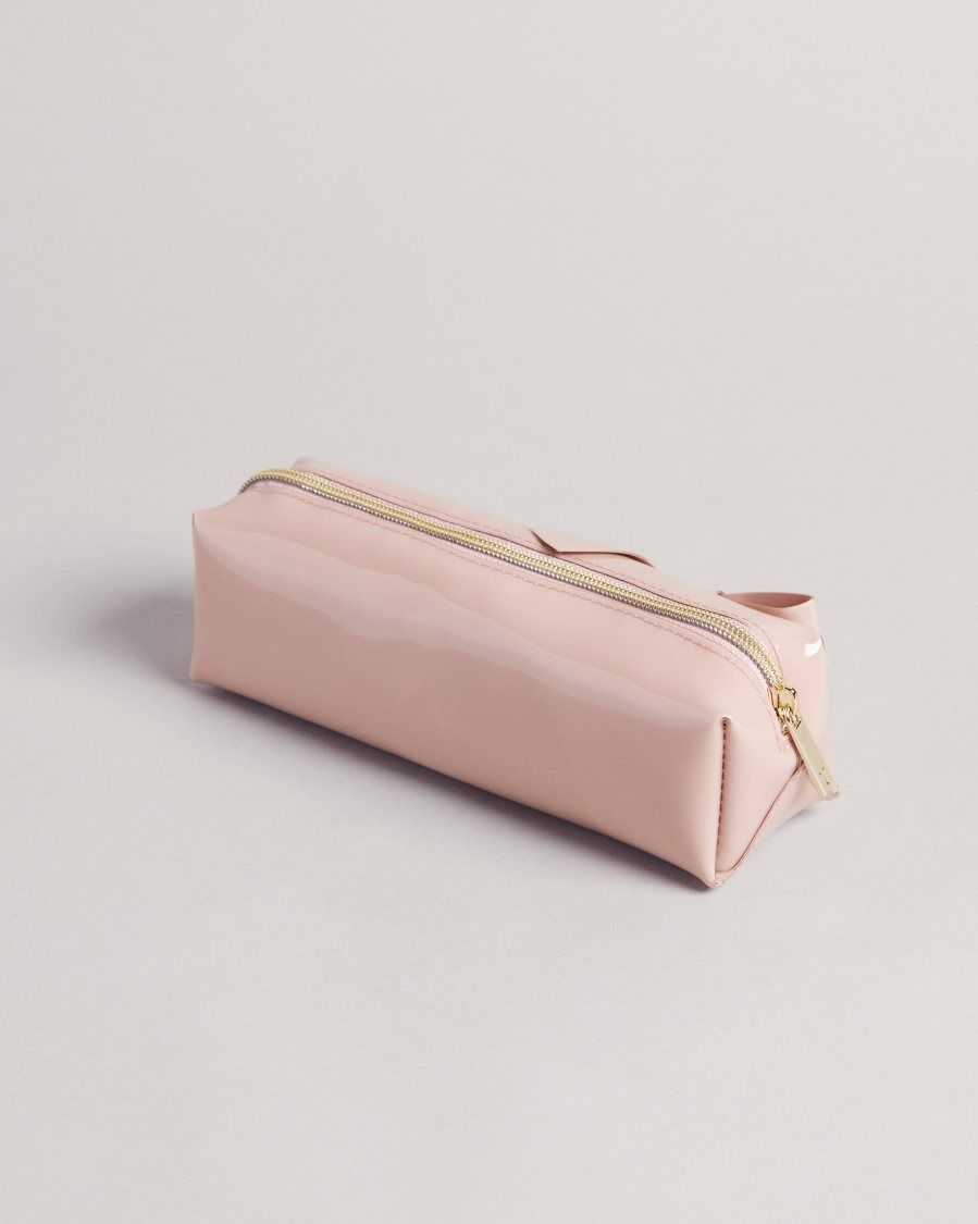 Ted Baker Nikara Knot Bow Brush Case Pale Pink | 84721-IHQO