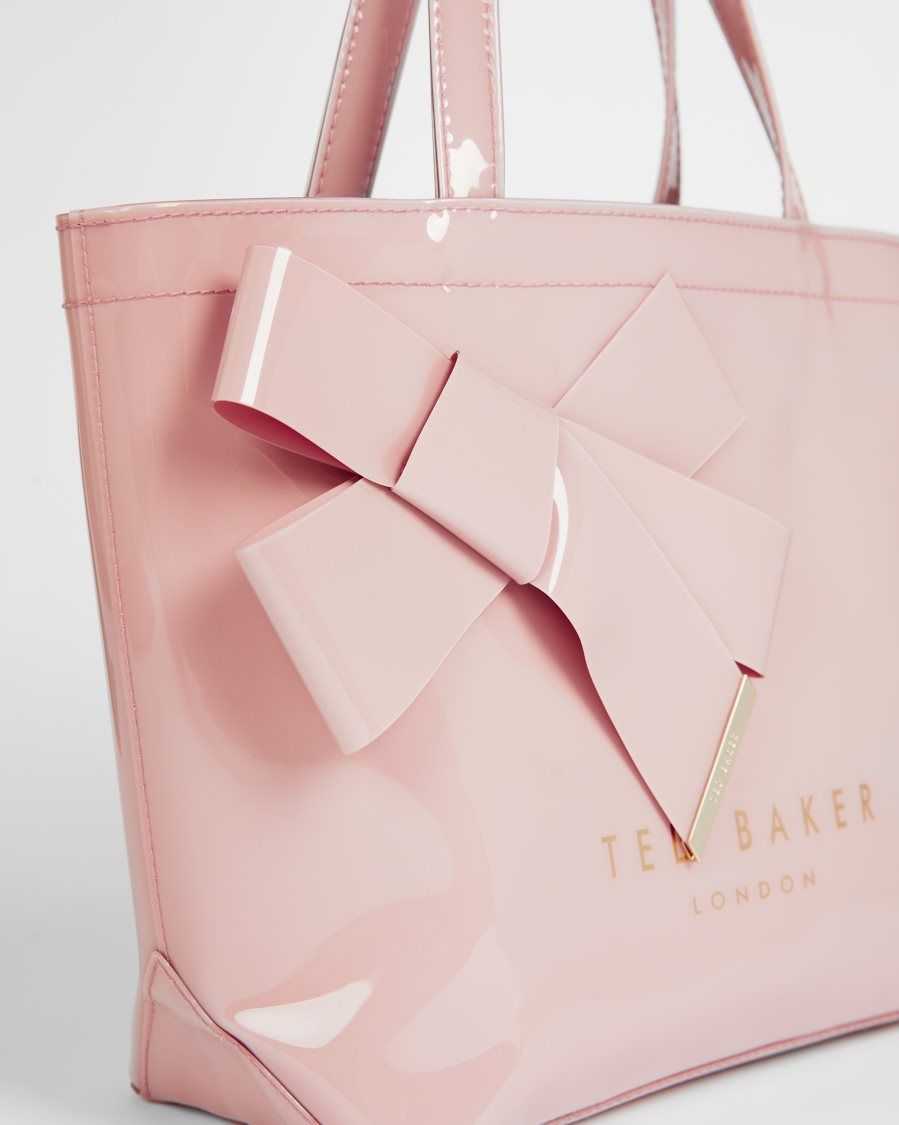 Ted Baker Nikicon Small Icon Bag With Knot Bow Pale Pink | 14578-ADHM