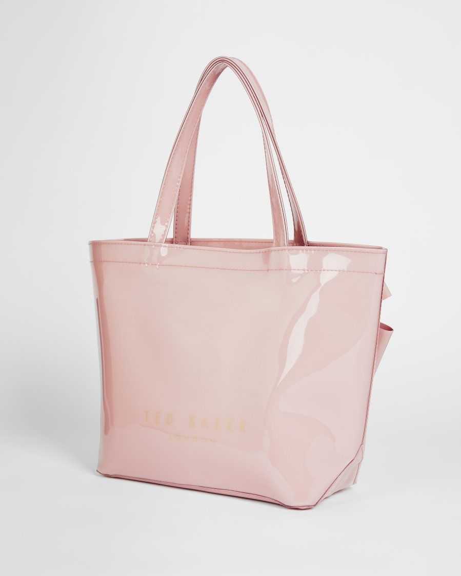 Ted Baker Nikicon Small Icon Bag With Knot Bow Pale Pink | 14578-ADHM