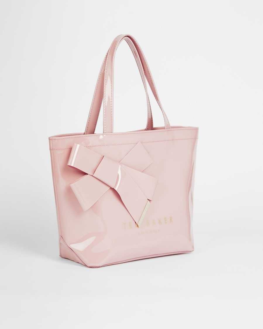 Ted Baker Nikicon Small Icon Bag With Knot Bow Pale Pink | 14578-ADHM