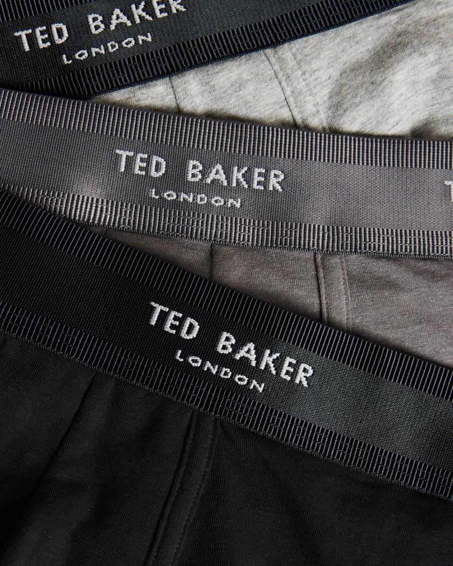 Ted Baker Nino 3 Pack Assorted Trunks Grey | 34268-ZVKQ