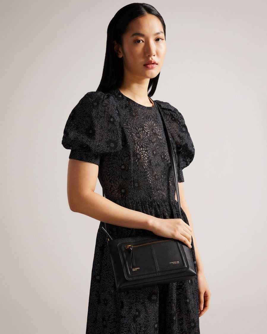 Ted Baker Nishu Workwear Crossbody Bag Black | 58710-ZXCH