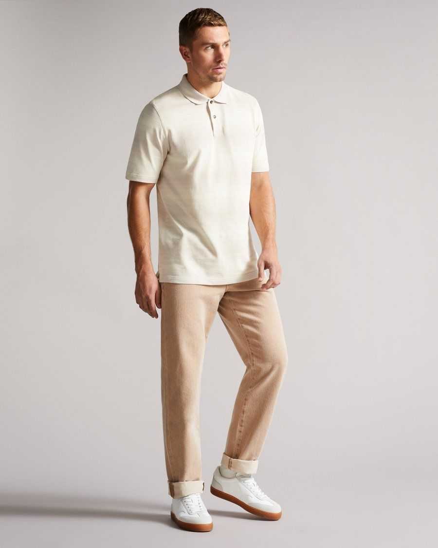 Ted Baker Omeath Striped Polo Light Grey | 90643-EFYZ