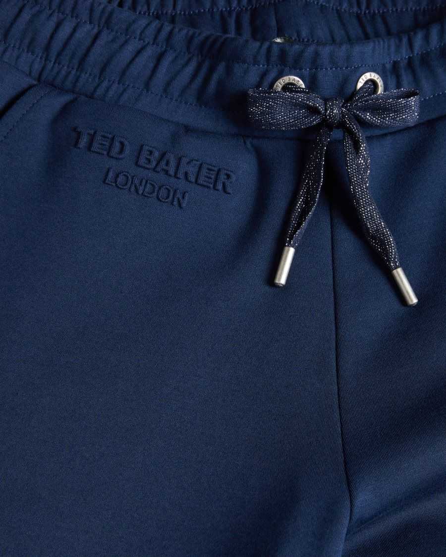 Ted Baker Orthon Joggers With Pleated Cuff Navy | 59028-QOSR