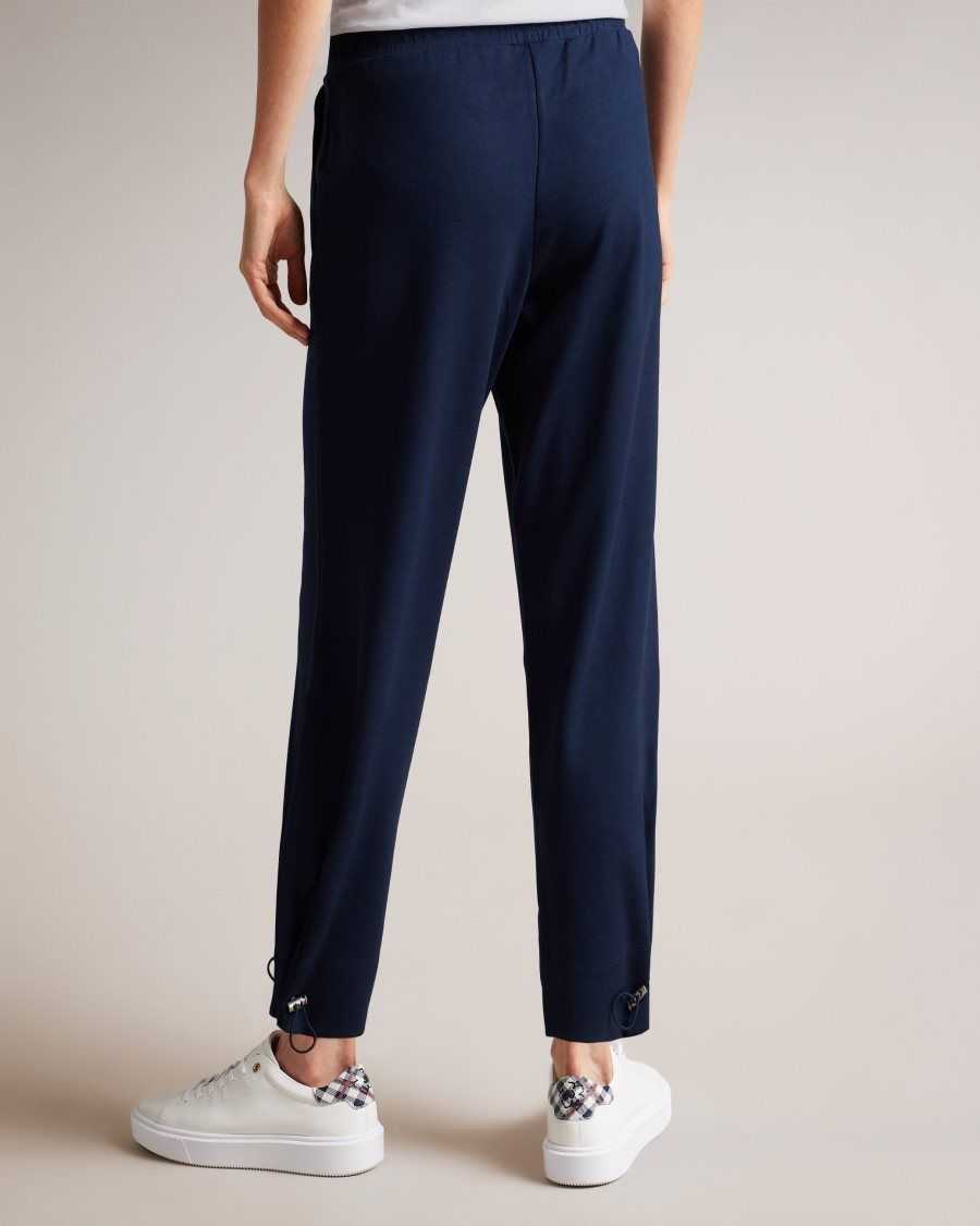 Ted Baker Orthon Joggers With Pleated Cuff Navy | 59028-QOSR