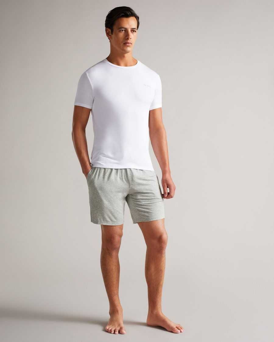 Ted Baker Ostric Solid Modal Shorts Grey | 45372-OMYC