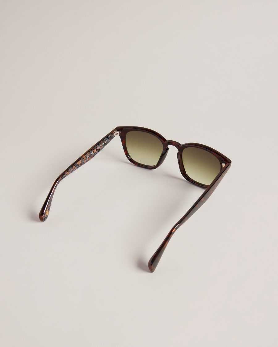 Ted Baker Ottiis Classic Framed Sunglasses Dark Brown | 60329-LQEJ