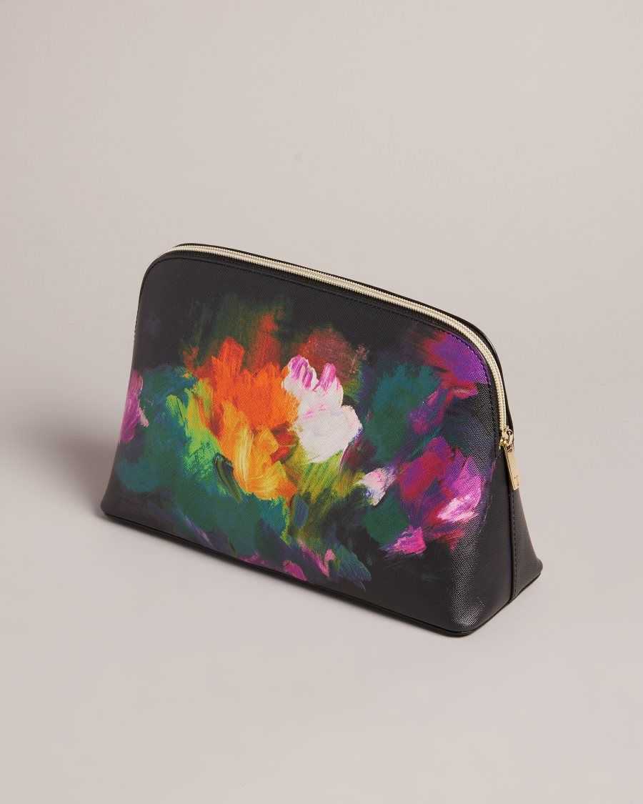 Ted Baker Peracon Art Print Washbag Black | 65140-IPAL