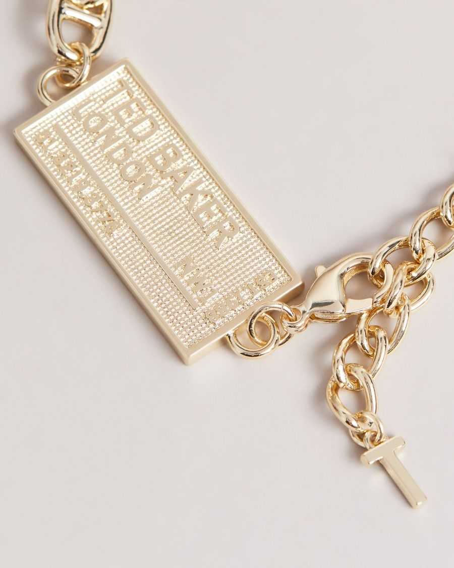 Ted Baker Persha Postcode Bracelet Gold Colour | 59431-GYIO