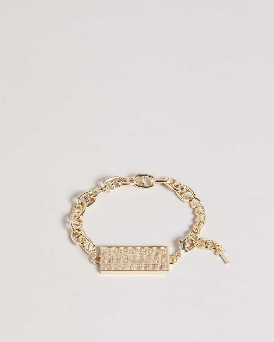 Ted Baker Persha Postcode Bracelet Gold Colour | 59431-GYIO