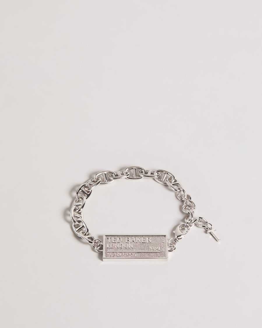 Ted Baker Persha Postcode Bracelet Silver Colour | 57398-QVPM