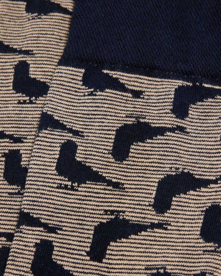 Ted Baker Pidgsok Pigeon Print Socks Dark Navy | 35091-IBRM