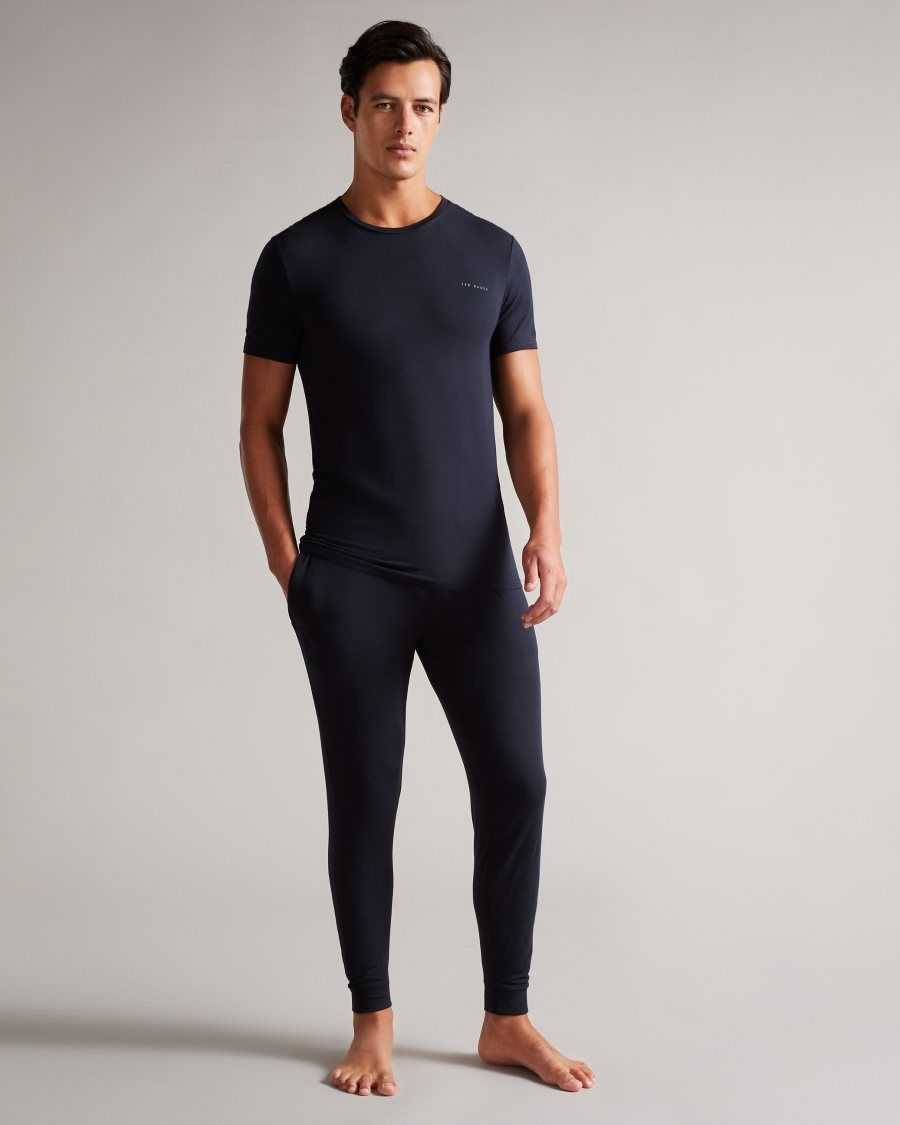 Ted Baker Pigenn Solid Modal Joggers Navy | 34790-WTYV