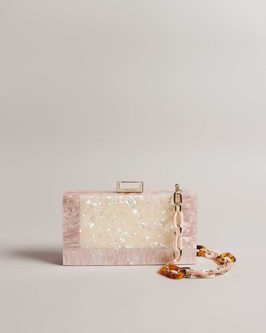 Ted Baker Plassie Marbled Shoulder Bag Natural | 50143-KVOL