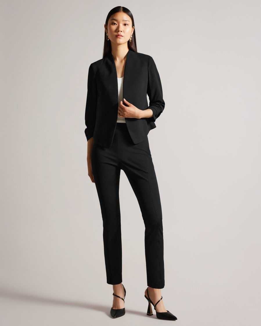 Ted Baker Popy Cropped Jacket Black | 63471-UFPK