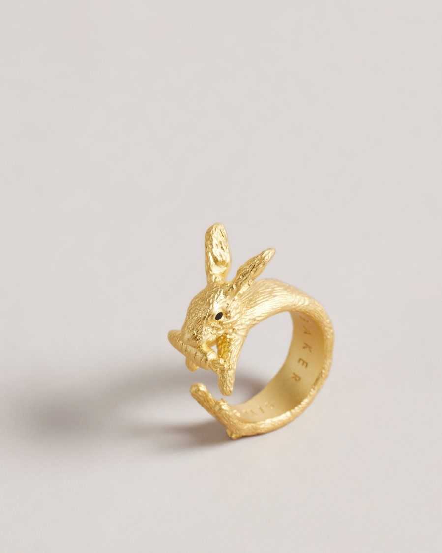 Ted Baker Rabbela Rabbit Ring Gold Colour | 32478-GWON