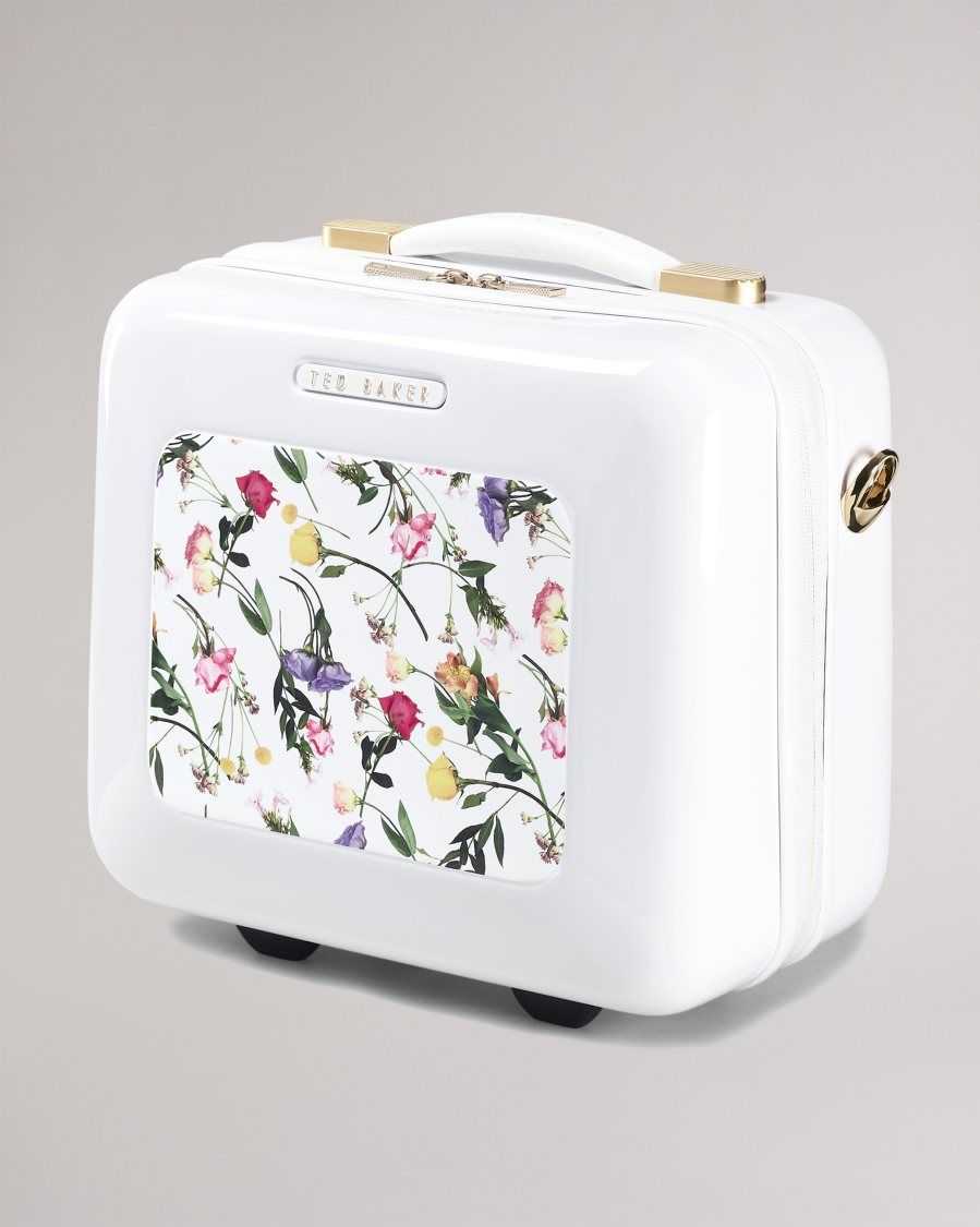 Ted Baker Raide Scattered Bouquet Vanity Case White | 14268-XPZD