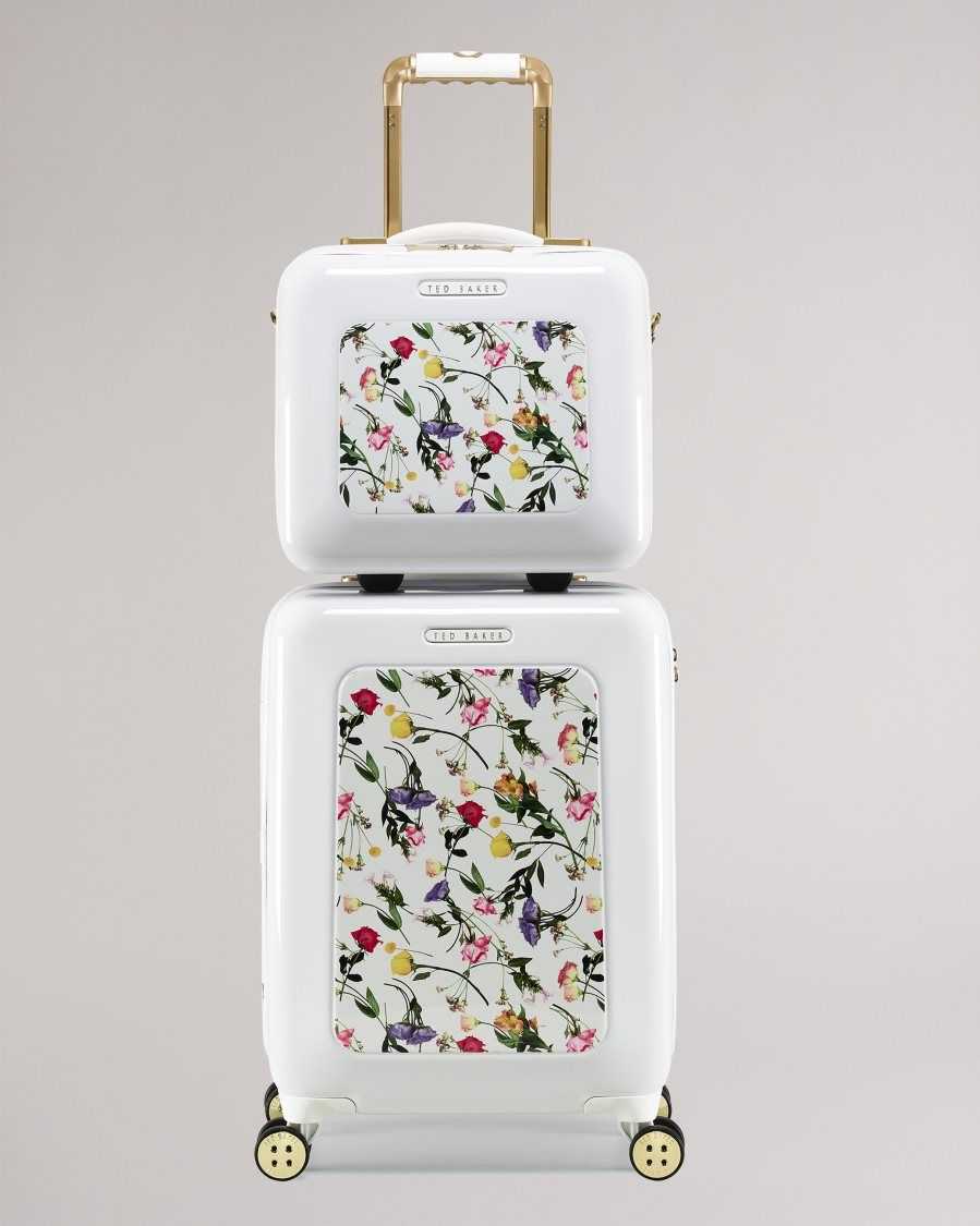 Ted Baker Raide Scattered Bouquet Vanity Case White | 14268-XPZD