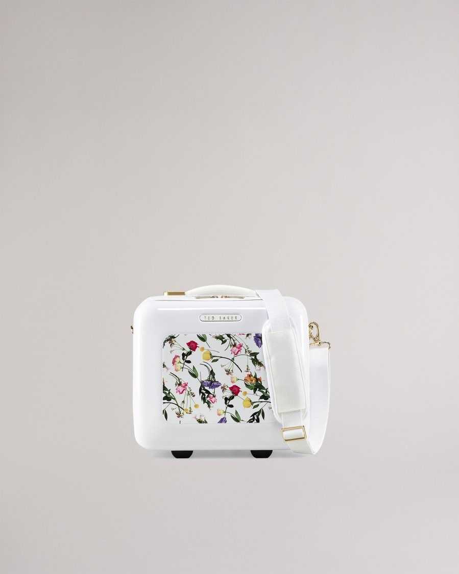 Ted Baker Raide Scattered Bouquet Vanity Case White | 14268-XPZD