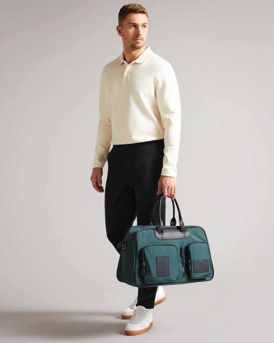 Ted Baker Raill Modular Holdall Dark Green | 16504-NMAV