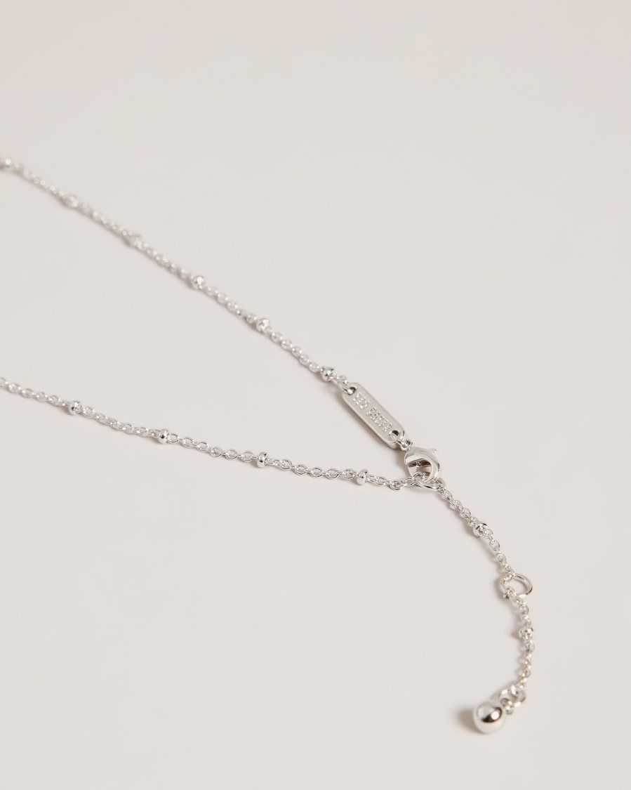 Ted Baker Ravela Crystal Pendant Necklace Silver Colour | 17693-JFWL