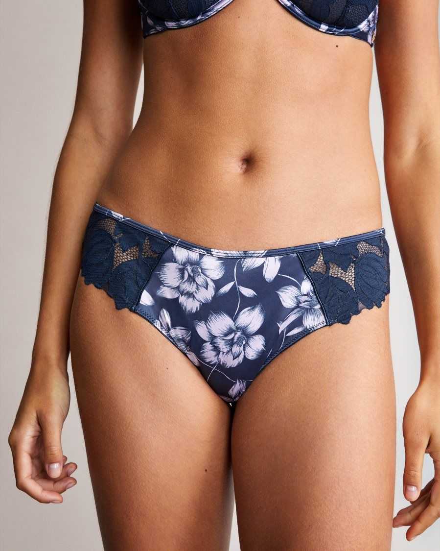 Ted Baker Refad Floral Brazilian Brief Navy | 16783-QVWT