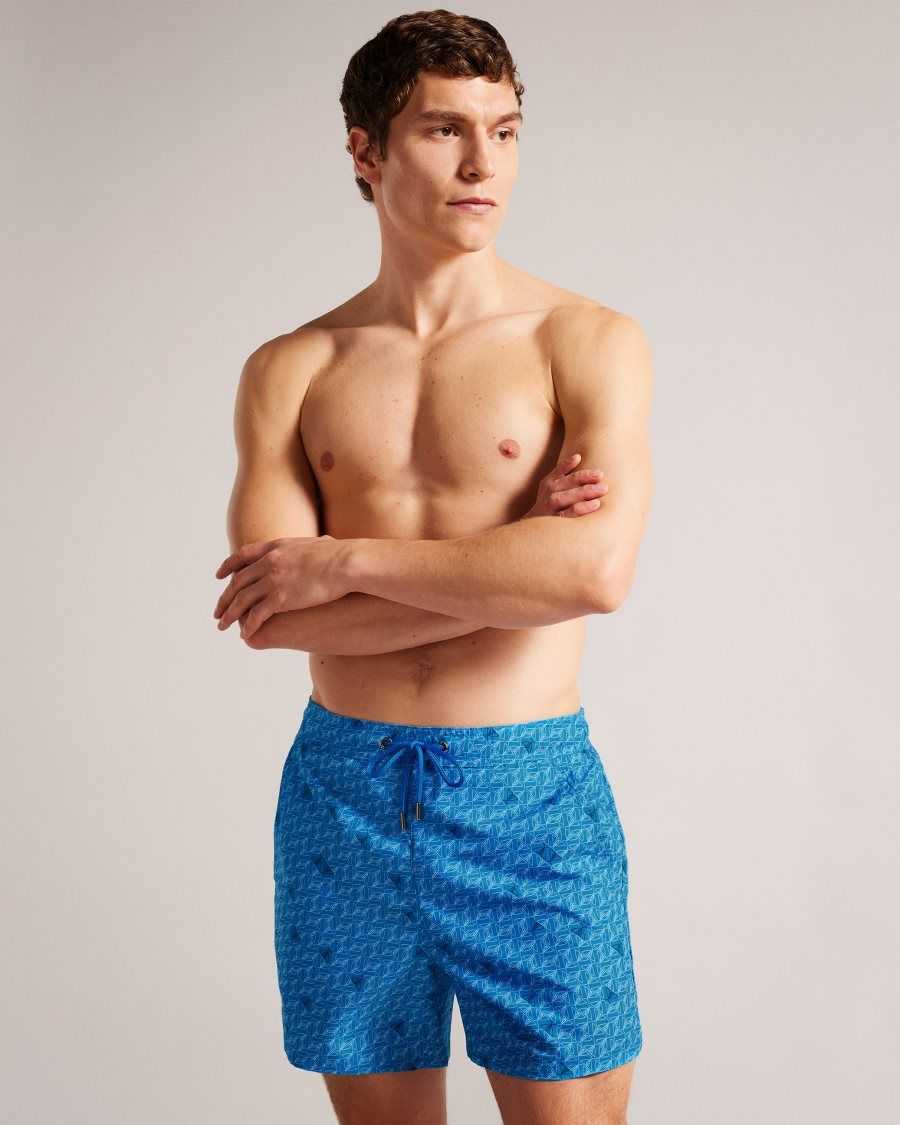 Ted Baker Renshaw Butterfly Print Swim Shorts Blue | 57419-HKYZ