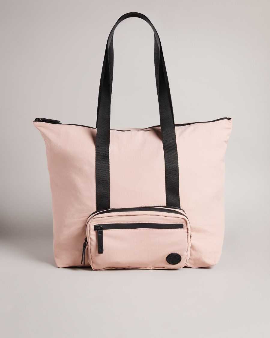 Ted Baker Resmay Foldaway Tote Bag Pale Pink | 78132-OSBI