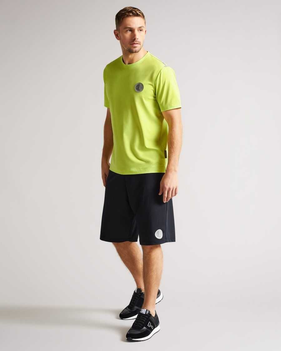 Ted Baker Roding Short Sleeve Active Quick Dry T Shirt Lime | 64823-TSVP