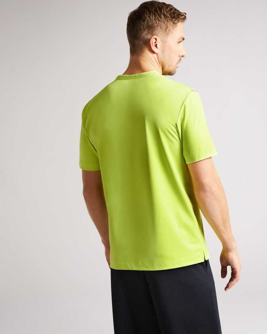 Ted Baker Roding Short Sleeve Active Quick Dry T Shirt Lime | 64823-TSVP