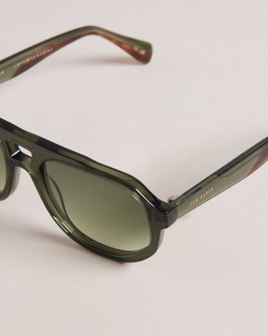 Ted Baker Romaan Classic Framed Sunglasses Green | 41390-DREX