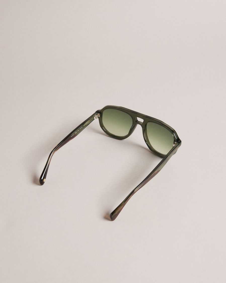 Ted Baker Romaan Classic Framed Sunglasses Green | 41390-DREX