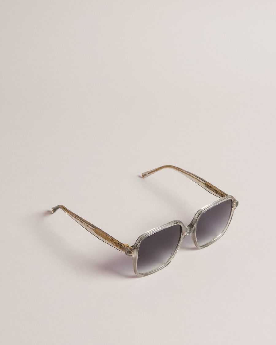 Ted Baker Romeyy Oversized Square Frame Sunglasses Light Grey | 37850-PFVC