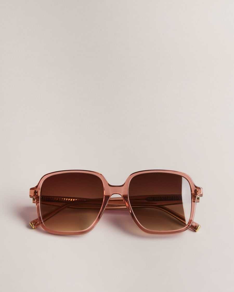 Ted Baker Romeyys Large Square Frame Sunglasses Light Pink | 50761-ZCEK