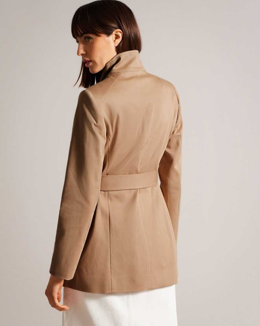 Ted Baker Rosiaas Short Wrap Trench Coat Brown-Tan | 39241-KAMB