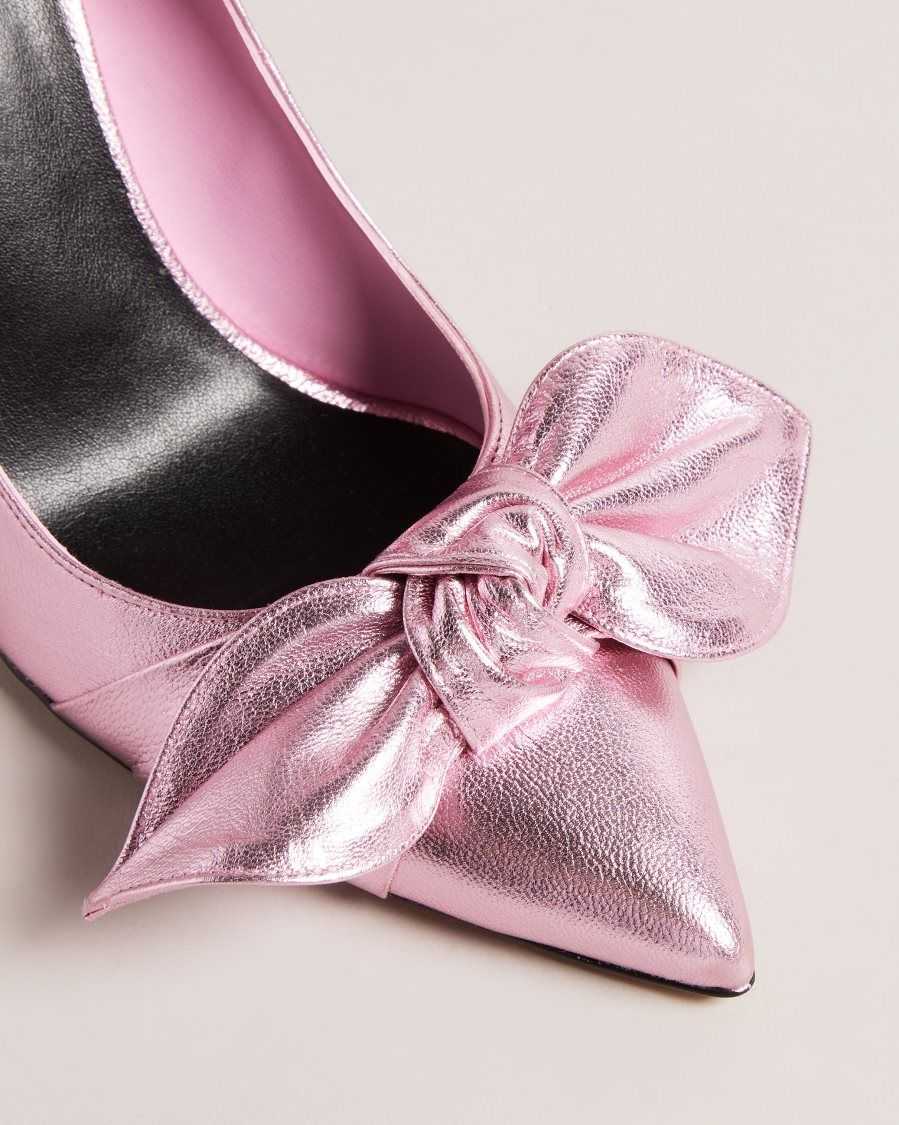 Ted Baker Ryal Metallic Court Shoes Light Pink | 98012-XMKU