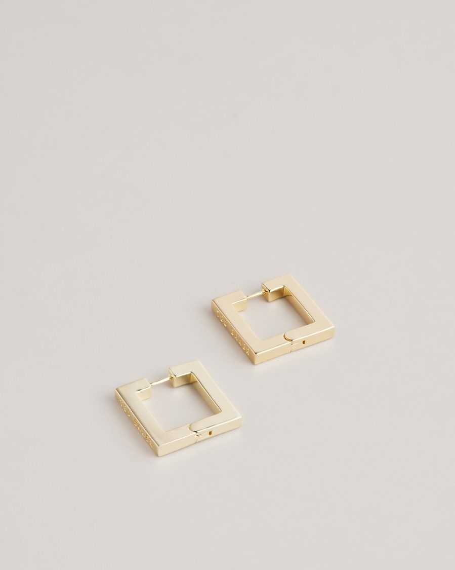 Ted Baker Saadiey Large Square Hinge Earrings Gold Colour | 28970-LQOE