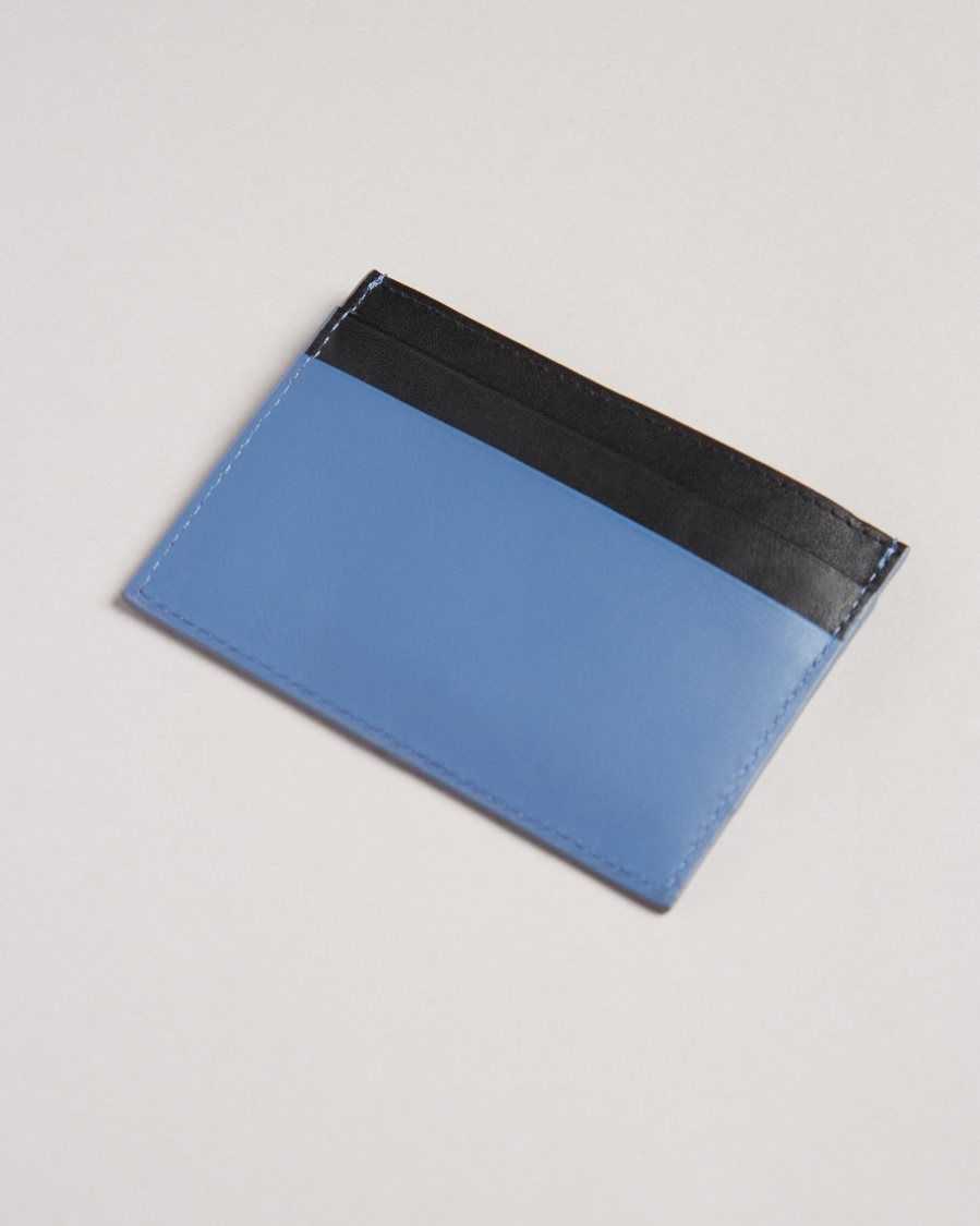 Ted Baker Samise Leather Card Holder Blue | 15937-THNY