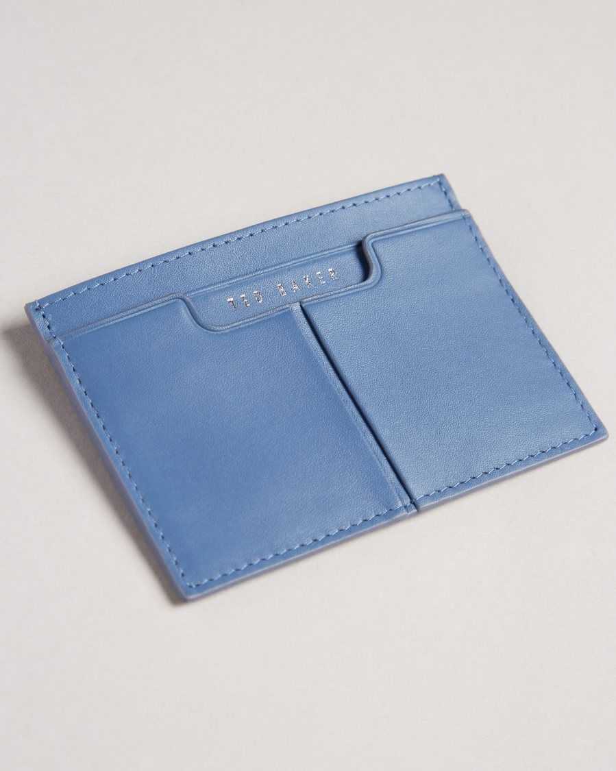 Ted Baker Samise Leather Card Holder Blue | 15937-THNY