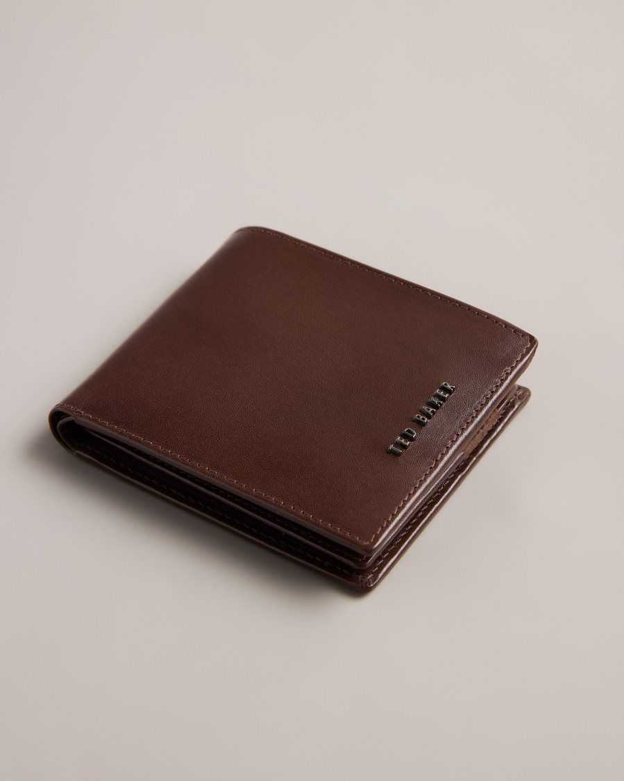 Ted Baker Sammed Folded Leather Wallet Brown-Chocolate | 68790-IUYQ