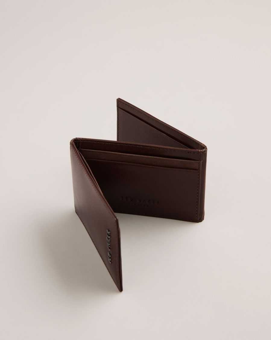 Ted Baker Sammey Folded Leather Card Holder Brown-Chocolate | 38406-HIYS