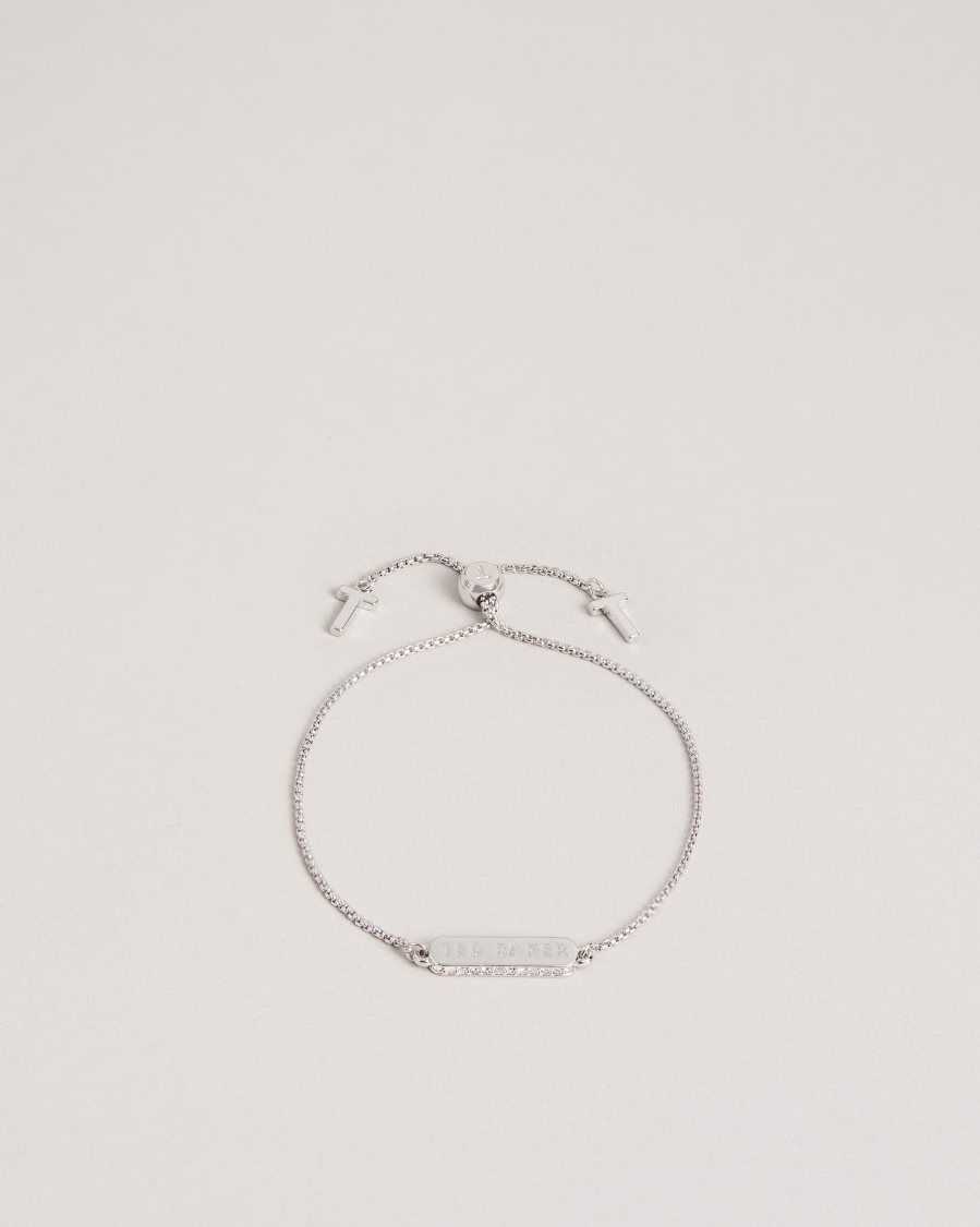 Ted Baker Saraio Sparkle Bar Bracelet Silver Colour | 64913-ZNPC