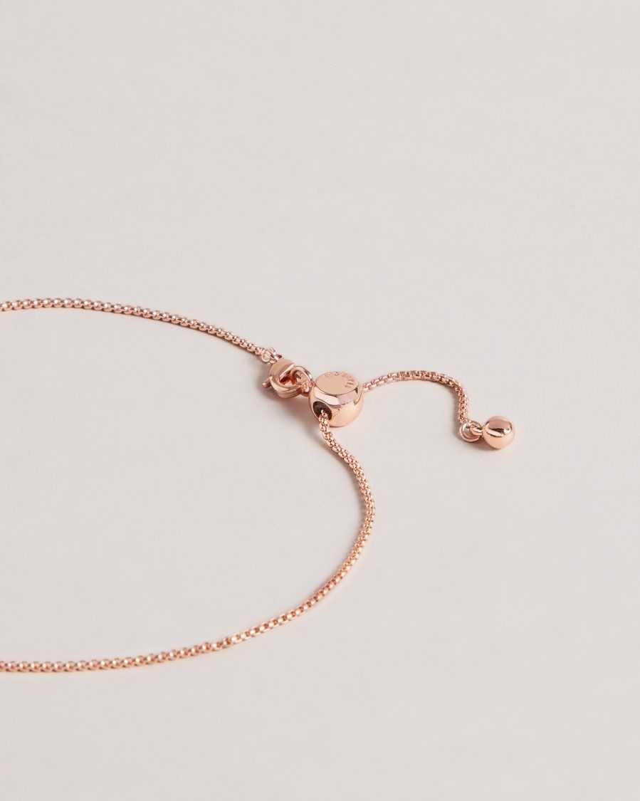 Ted Baker Sarroha Sparkle Heart Pendant Necklace Rose Gold Colour | 80536-EPWT