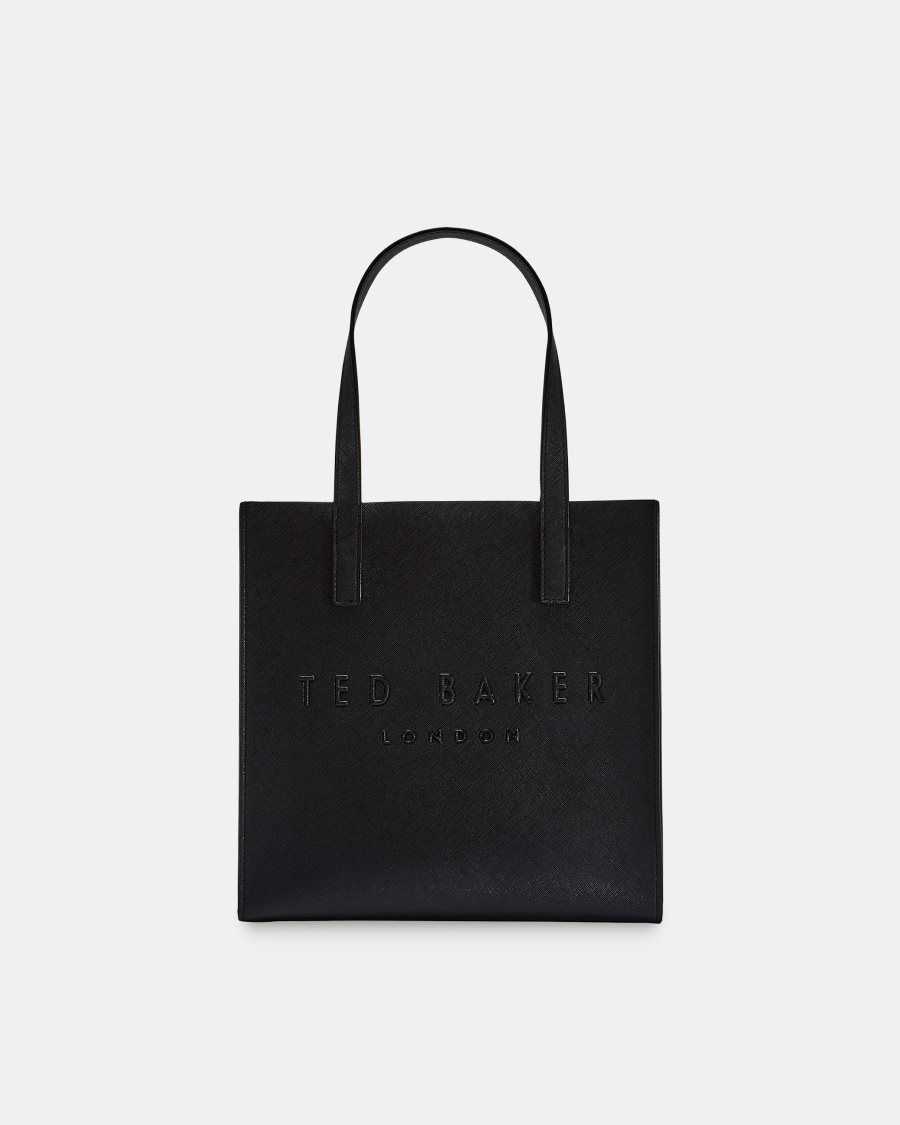 Ted Baker Seacon Small Crosshatch Icon Bag Black | 86147-SHKO