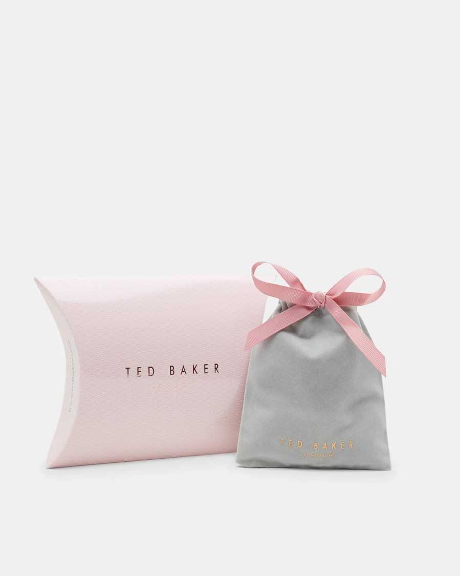 Ted Baker Seenita Nano Hoop Huggie Earrings Rose Gold Colour | 87342-BFTL