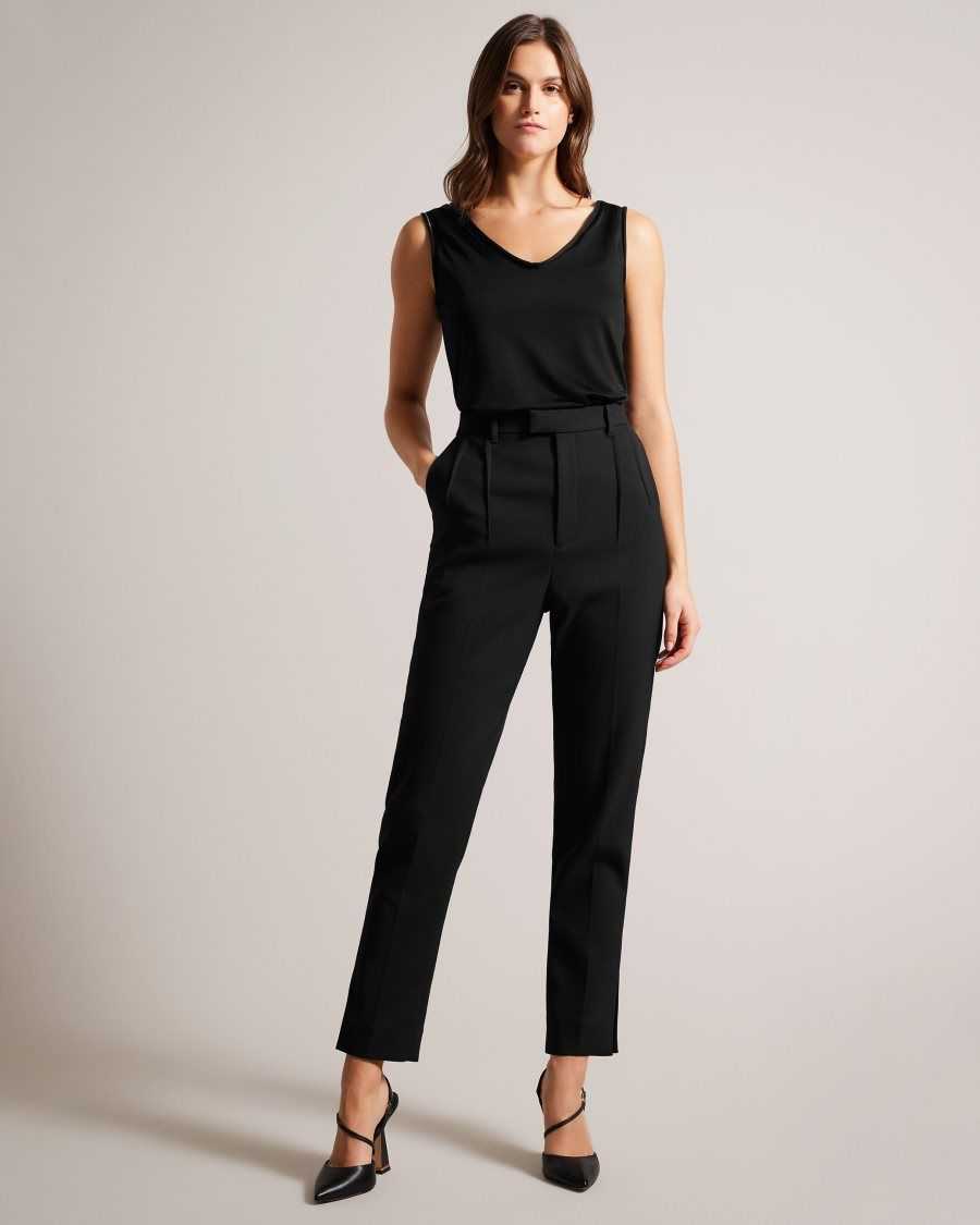 Ted Baker Shavon V Front Vest Black | 75396-JSKA