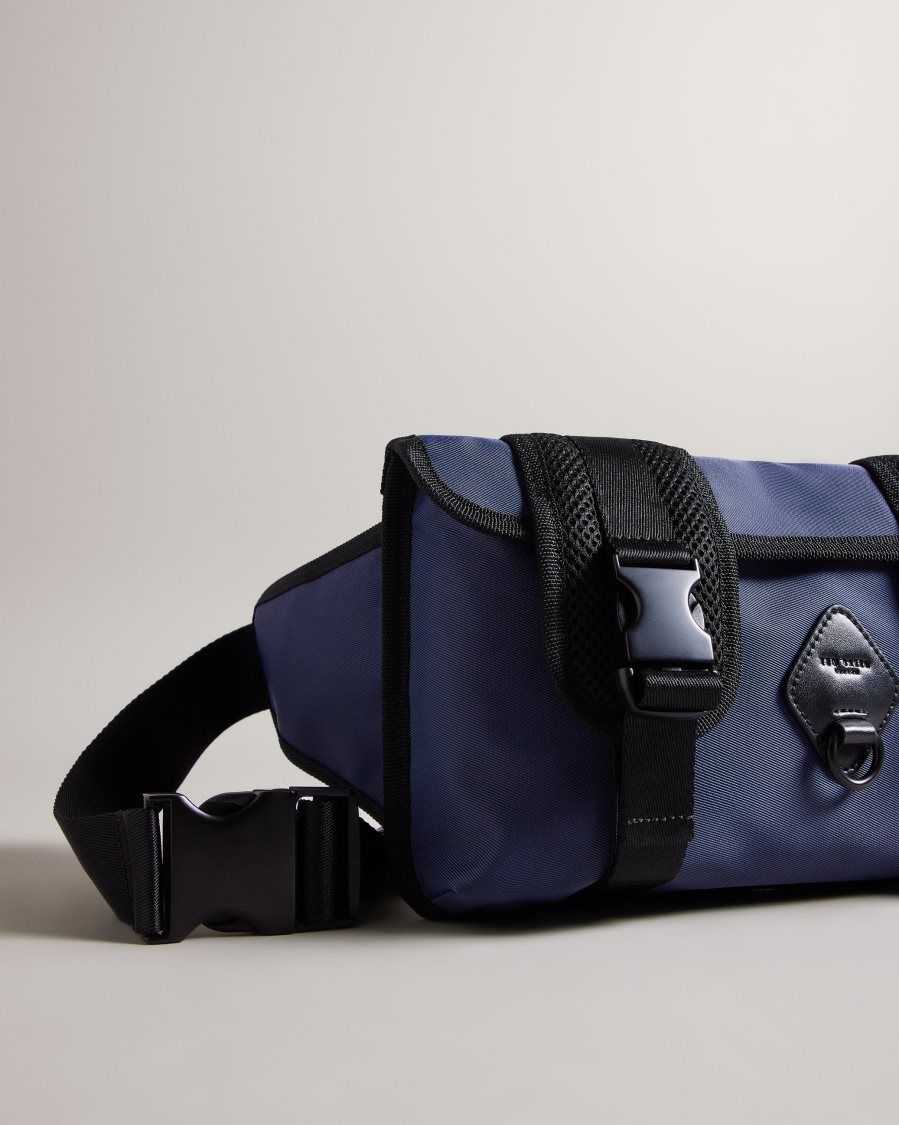 Ted Baker Shutle Nylon Bumbag Navy | 86794-TYMP