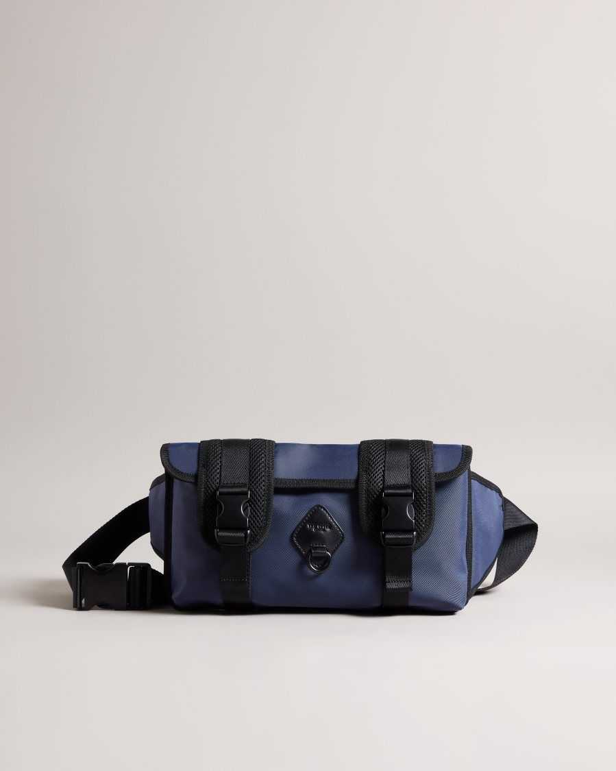 Ted Baker Shutle Nylon Bumbag Navy | 86794-TYMP