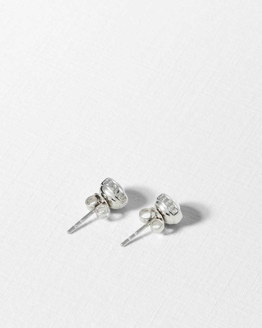 Ted Baker Sinaa Round Stud Earrings Crystal | 24371-ECRH