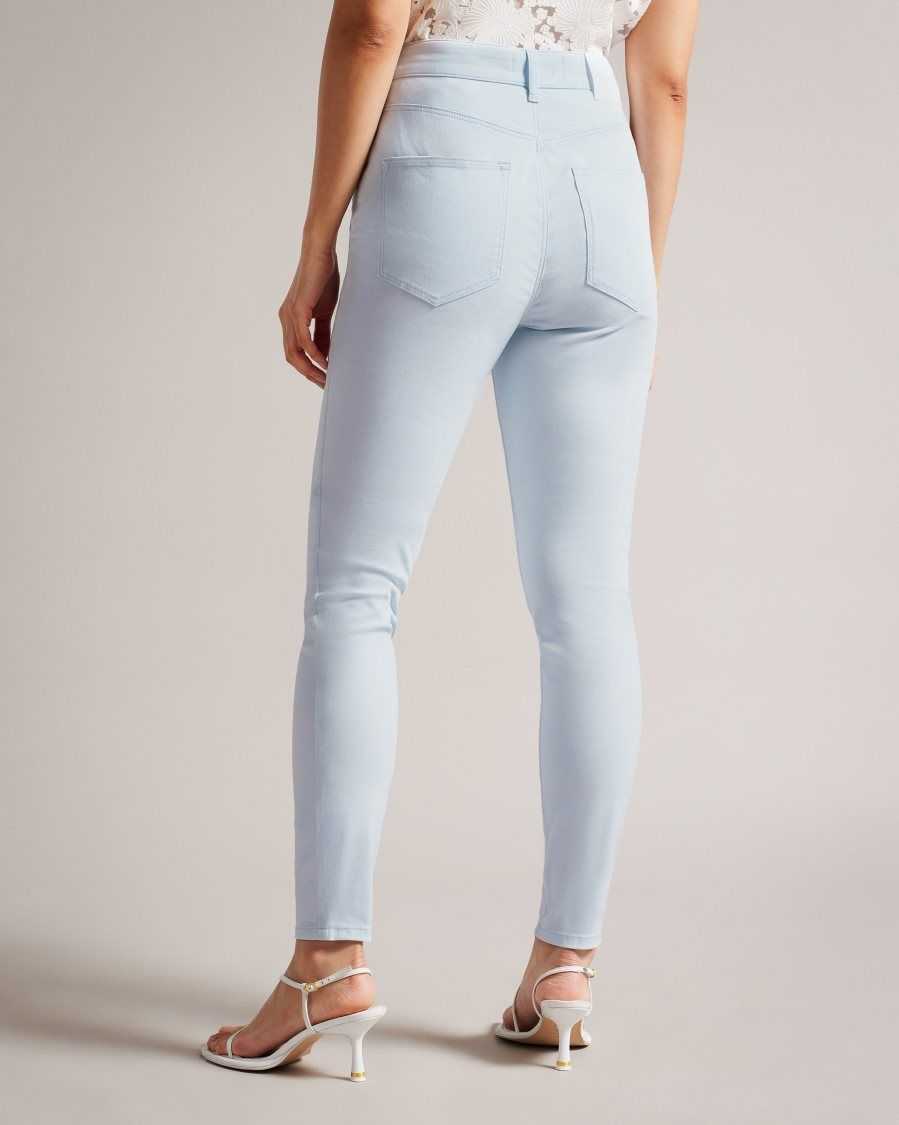 Ted Baker Sophaa Skinny Fit Sateen Jeans Baby Blue | 31069-AIUJ